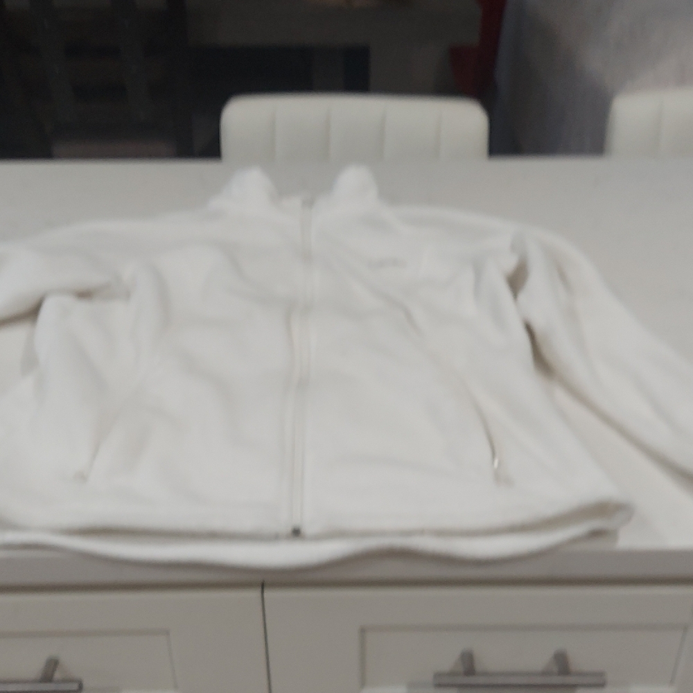 Columbia White Fleece Jacket